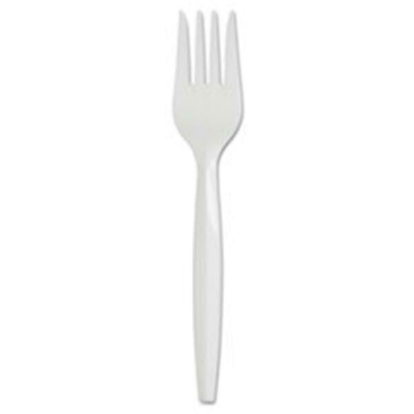 Dixie Food Service DXE Fork-Pp Med Wt-Refill-Wh SSF21P